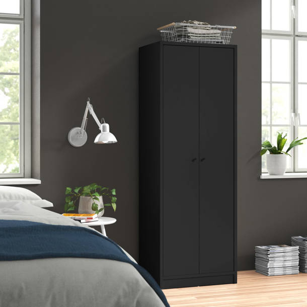 Wade Logan® Ameed Manufactured Wood Armoire & Reviews Wayfair